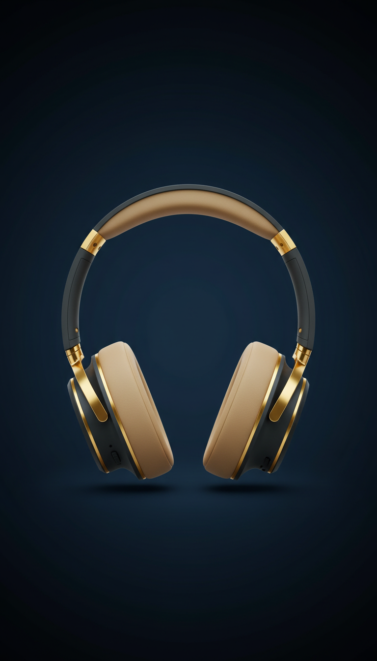 Signature Gold-Accented Headphones