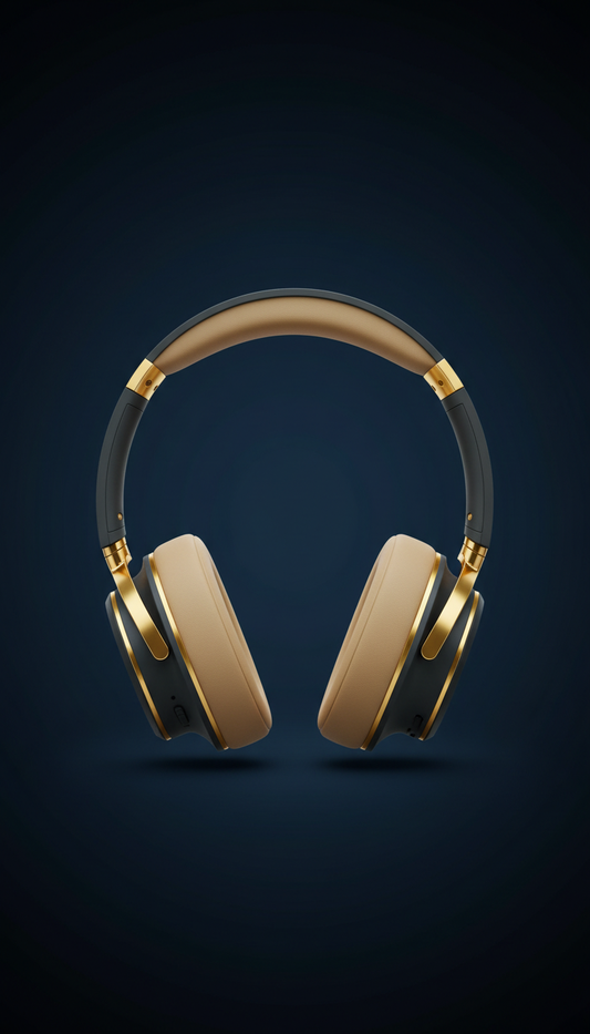 Signature Gold-Accented Headphones