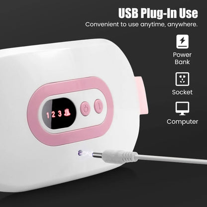 Menstrual Pain Relief Abdomen Heating Massager Electric Warm Palace Belt Women Vibrating Massage For Uterus Period Cramp Relief| |   - AliExpress