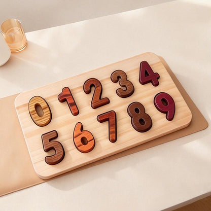 Solid Wood Geometric Shape Matching Cognitive Puzzle Hand-Held Early Education Educational Blocks