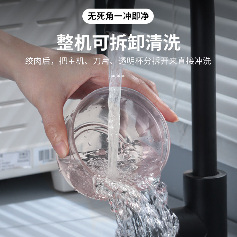 304 Stainless Steel Egg Beater Cooking Machine 2-in -1 Household Electric Mixing Auxiliary Food Machine Cake Cream Egg Beater