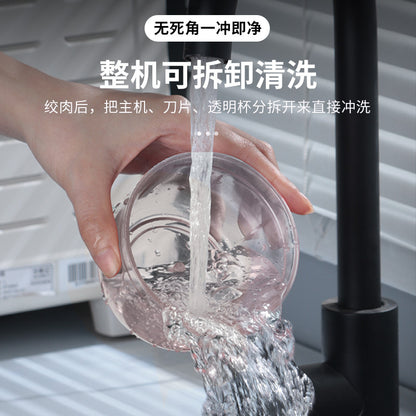 304 Stainless Steel Egg Beater Cooking Machine 2-in -1 Household Electric Mixing Auxiliary Food Machine Cake Cream Egg Beater