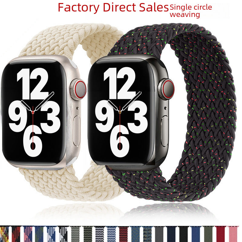 For IWatch8/7 Generation Apple Watch S8 Strap Apple Watch Ultra Single Loop Woven Strap